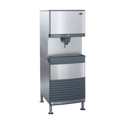 Follett 110FB414A-LI 425 lb Freestanding Nugget Ice Dispenser for Commercial Ice Machines - 90 lb Storage, Cup Fill, 115v, 425 lb Daily Production, Air Cooled, Stainless Steel