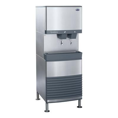 Follett 110FB425A-LI Symphony Plus 425 lb Freestanding Nugget Ice Dispenser for Commercial Ice Machines - 90 lb Storage, Cup Fill, 115v, 425-lb. Daily Production, Air Cooled, Stainless Steel