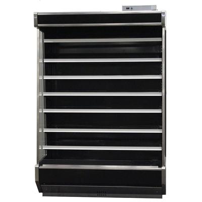 SandenVendo RSC4RA011 50" Vertical Open Air Cooler w/ (8) Levels - For Remote Refrigeration, 115v, Black