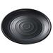 Yanco BP-1011 Black Pearl 10 1/2" Round Melamine Plate, Black