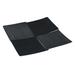Yanco BP-5109 9" x 9" Square Black Pearl Plate - Melamine, Black