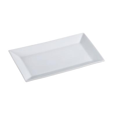 Yanco ML-212 Rectangular Porcelain Plate - 12" x 7 1/2", Porcelain, Super White