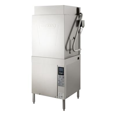 Hobart AM16VLT-BAS-4 High Temp Door Type Dishwasher w/ 40 Racks/hr Capacity, Built-in Booster, 480v/3ph, Stainless Steel