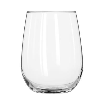 Libbey 221 17 oz Stemless White Wine Glass, Clear