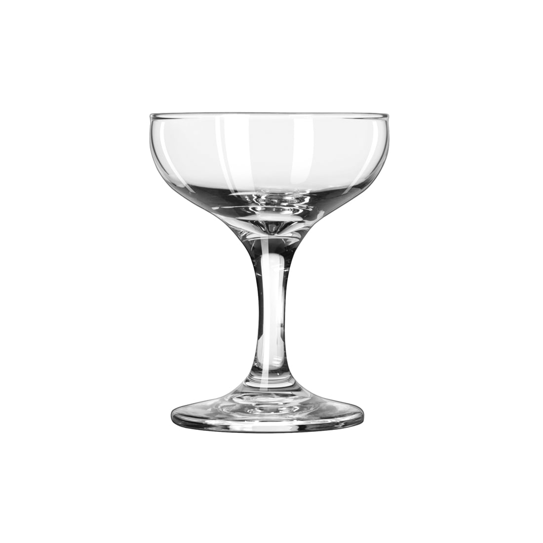 Libbey 4 1/2 oz Embassy Champagne Coupe Glass - Safedge Rim & Foot, Clear, 3777, 3 Dozen