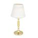 Sterno 80416 Vintage Charm La Rue Candle Lamp - 3 11/32"D x 10 1/2"H, Marlowe White/Polished Brass Base