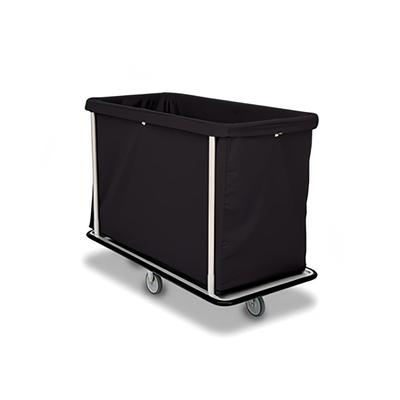 Forbes Industries 1120-B Laundry Cart w/ (15) Bushel Capacity & Black Vinyl Bumper - Black Cloth Bag, Steel Frame