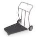 Forbes Industries 1575-SS Self Serve Luggage Cart w/ Utility Hook & Vinyl Bumper - 37"L x 28"W x 37"H, Brushed Steel, Stainless Steel