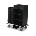 Forbes Industries 2275 Housekeeping Cart w/ (3) Shelves - 24"W x 18"D x 42"H, Plastic, Gray