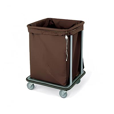 Forbes Industries 23-CL Drawstring Laundry Bag w/ Square Bottom for 1106 Laundry Cart - Cloth, Brown