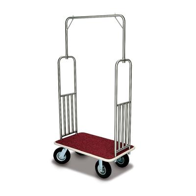 Forbes Industries 2487 Luggage Cart w/ Carpeted Deck - 37