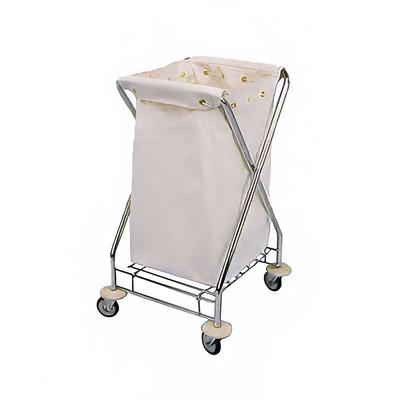 Forbes Industries 32-CV Drawstring Laundry Bag w/ Square Bottom for 1128 Laundry Cart - Cloth, Natural, White