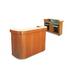 Forbes Industries 4876-5 Mobile Bar w/ (1) Sink & (2) Speed Rails - 60"L x 28"W x 48"H, Laminate w/ Corian Top, Brown