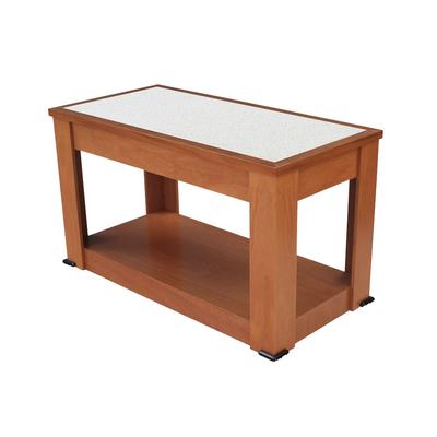 Forbes Industries 5206-8-H4 96" Mobile Induction Table w/ 4 Holding/Warming Units - Glass Cook Top, 120v, Stainless Steel