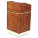 Forbes Industries 5918 2 Piece Podium w/ (2) Open Sections - 26"W x 23 1/2"D x 47"H, Wood Veneer, Brown