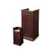 Forbes Industries 5930 20"W Host Station w/ Avonite Top - 44 1/2"H, Wood Veneer, Brown