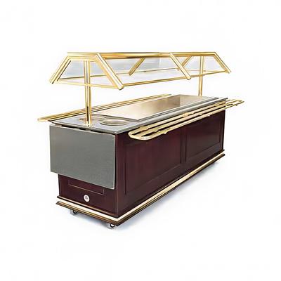 Forbes Industries 6316 Tray Slides for 6 ft Buffet Stations - Solid Brass