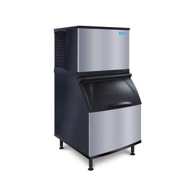 Koolaire KDT0300A/K400 330 lb Full Cube Commercial Ice Machine w/ Bin - 365 lb Storage, Air Cooled, 115v, Stainless Steel