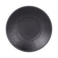 Elite Global Solutions B20294-B 8 1/2" Round Melamine Denali Plate - Black, 6/Case