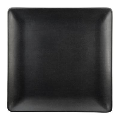 Elite Global Solutions ECO99SQ-B 9" Square Melamine Dinner Plate, Black, 9" x 3/4"