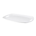 Elite Global Solutions M1317OVH-NW 17" x 12 3/4" Rectangular Bilbao Platter -Melamine, White