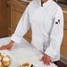 Ritz RZEC82X Chef's Coat w/ Long Sleeves - Poly/Cotton, White, 2X