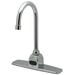 Zurn Industries Z6920-XL-ADM-2 Deck Mount Gooseneck Sensor Faucet w/ 0.5 gpm Aerator & Above Deck Mixer - 8" Plate, Chrome