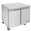 MoTak MUR-36-X 36 1/4" Undercounter Refrigerator w/ (2) Sections & (2) Doors, 115v, Silver