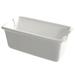 10 Strawberry Street WTR-5SQBX Rectangular Sugar Caddy - Porcelain, White