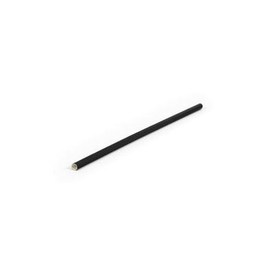 Front of the House ASW002BKM28 7 3/4" Servewise Wrapped Straws - Paper, Black