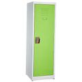 Alpine Industries 629-01-GRN 48"H Kid's Locker w/ (2) Internal Hooks - Steel, Green