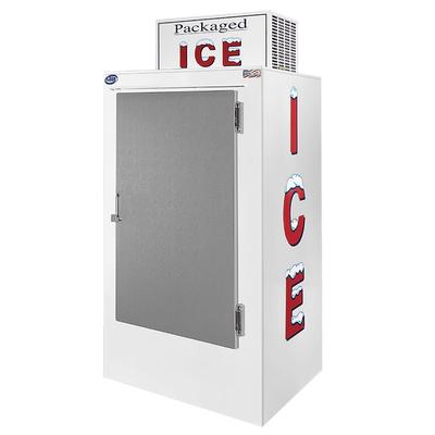 Leer L030UCSP 36" Outdoor Ice Merchandiser w/ (65) 10 lb Bag Capacity - Solid Doors, 115v, White