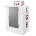 Leer, Inc. L040UASP 50 1/2" Outdoor Ice Merchandiser w/ (80) 10 lb Bag Capacity - White, 120v