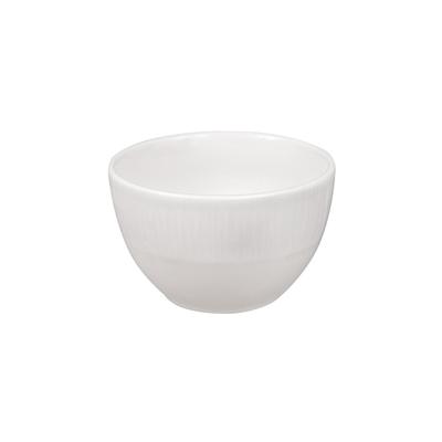 Churchill WHBALSGR1 8 oz Bamboo Sugar Bowl - Ceramic, White