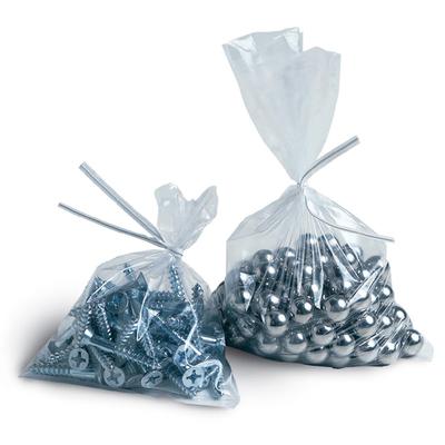 LK Packaging 15F-1212 Open Ended Flat Bag - 12" x 12", 1.5 mil LDPE, Clear