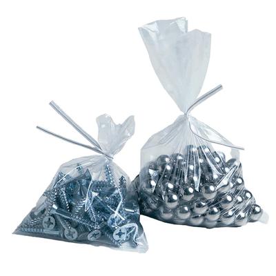 LK Packaging 20F-0408 Open Ended Flat Bag - 4" x 8", 2 mil LDPE, Clear