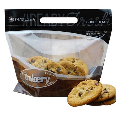 LK Packaging GNG9585 #ReadyFresh Bottom Gusset Grab-N-Go Cookie Pouch - 9 1/2" x 8" x 5" BG, #ReadyFresh, Orange