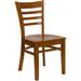 Flash Furniture XU-DGW0005LAD-CHY-GG Hercules Series Restaurant Chair w/ Ladder Back - Beechwood, Cherry Finish