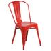 Flash Furniture CH-31230-RED-GG Stacking Side Chair w/ Vertical Slat Back - Steel, Red