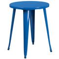 Flash Furniture CH-51080-29-BL-GG 24" Round Dining Height Table - Metal, Blue