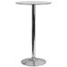 Flash Furniture CH-6-GG 23 1/2" Round Dining Height Table w/ Glass Top - Chrome Base