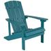 Flash Furniture JJ-C14501-SFM-GG 29 1/2"W Charlestown Adirondack Chair - 35"H, Resin, Sea Foam, Stainless Steel