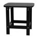 Flash Furniture JJ-T14001-BLK-GG Rectangular Adirondack Side Table - 18 3/4" x 15", Poly Resin, Black