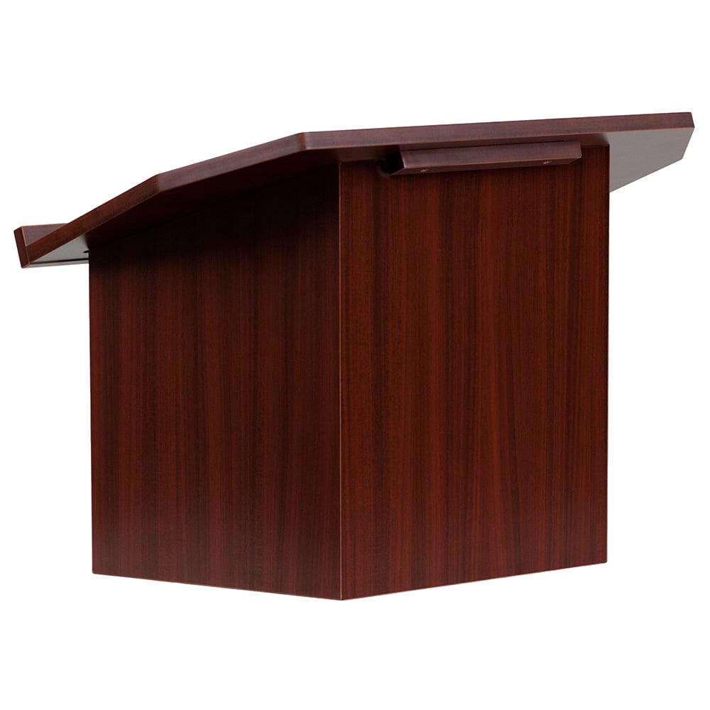 Flash Furniture MT-M8833-LECT-GG Portable Tabletop Lectern w/ Mahogany Laminate Surface - 27"W x 16 1/4"D x 19"H, Brown