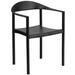 Flash Furniture RUT-418-BK-GG Hercules Series Stacking CafÃ© Chair w/ Plastic Seat & Back - Metal Frame, Black, 1000 lb. Capacity