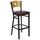 Flash Furniture XU-DG-6F6B-CIR-BAR-BURV-GG Hercules Commercial Bar Stool w/ Natural Wood Back &amp; Burgundy Vinyl Seat, Black