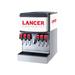 Lancer 85-4526H-111 Countertop Cube Ice & Soft Drink Dispenser - 180 lb Storage, cup Fill, 115v, 6 Valves, 180-lb. Capacity, Stainless Steel