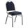 National Public Seating 9254-SV Stacking Chair w/ Midnight Blue Fabric Back &amp; Seat - Steel Frame, Silver Vein