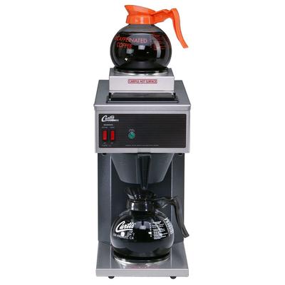 Curtis CAFE2DB10A000 Airpot PourOver Coffee Brewer w/ 1 Lower & 1 Upper Warmer, 1 9/10 L Capacity, Manual Fill, 120v, Black