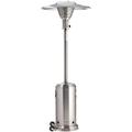 Eastern Tabletop 2890 87" Portable Outdoor Commercial Patio Heater - 48, 000 BTU, Stainless Steel, Liquid Propane/Butane, Mushroom, Gas & Butane, Silver, Gas Type: LP/Butane